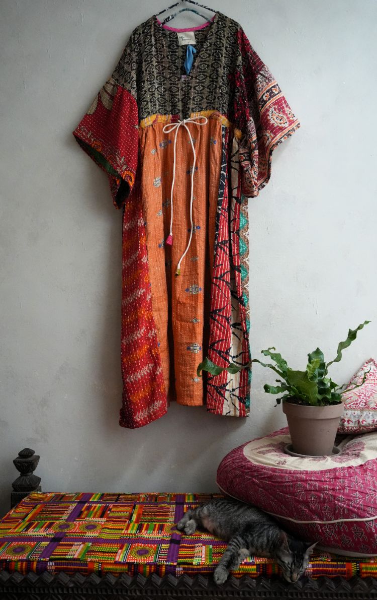 Kantha Gauze 棉紗老甘達洋裝*3 Sold