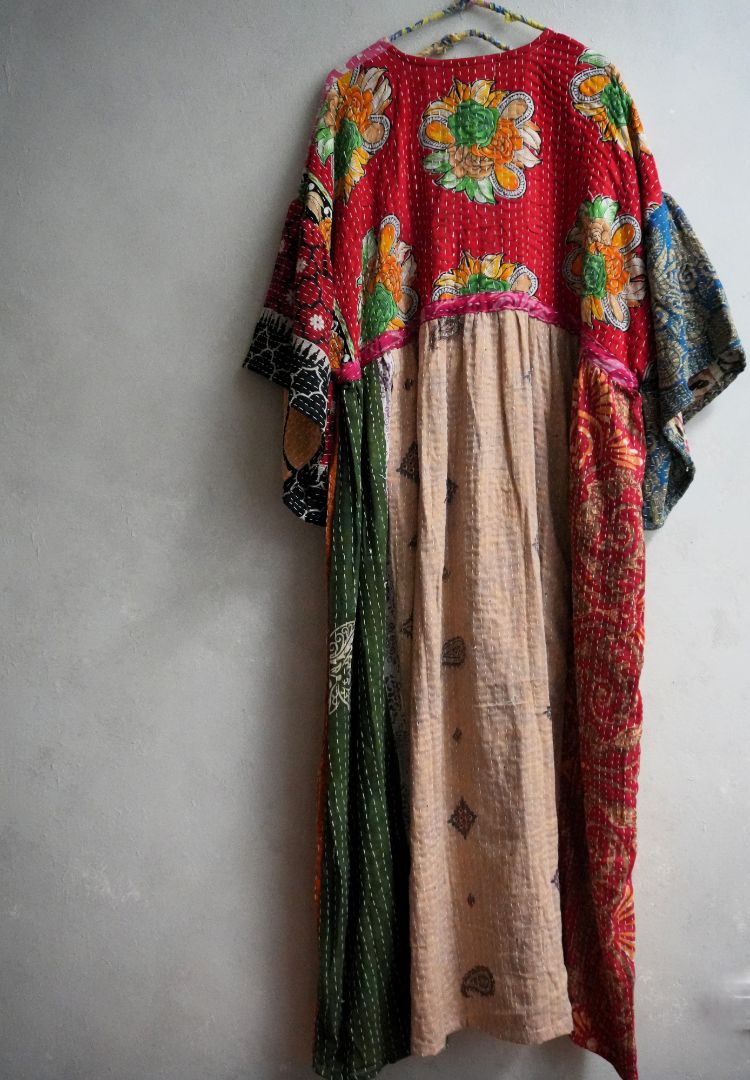 Kantha Gauze 棉紗老甘達洋裝*B6