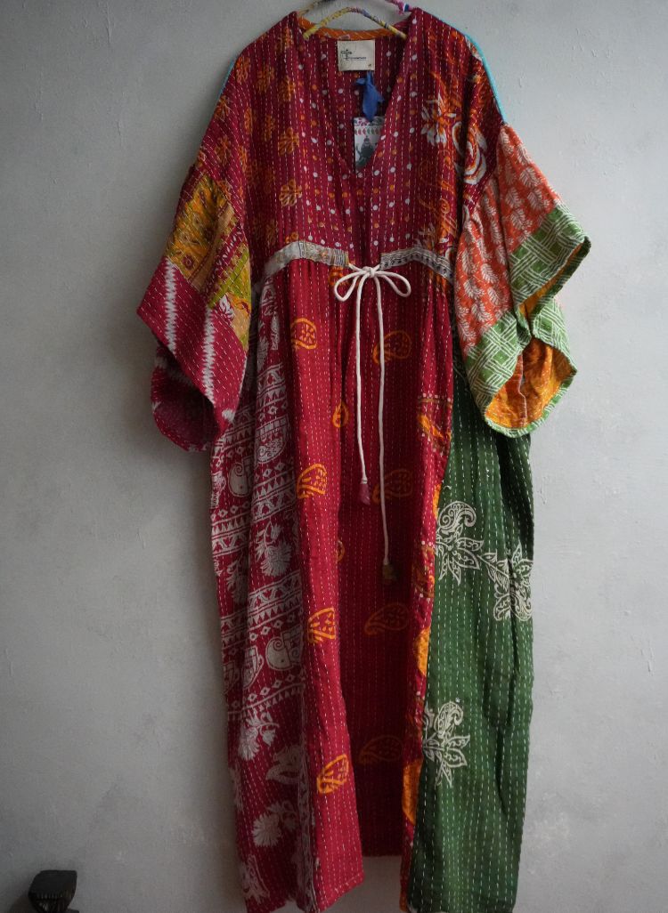 Kantha Gauze 棉紗老甘達洋裝*B8