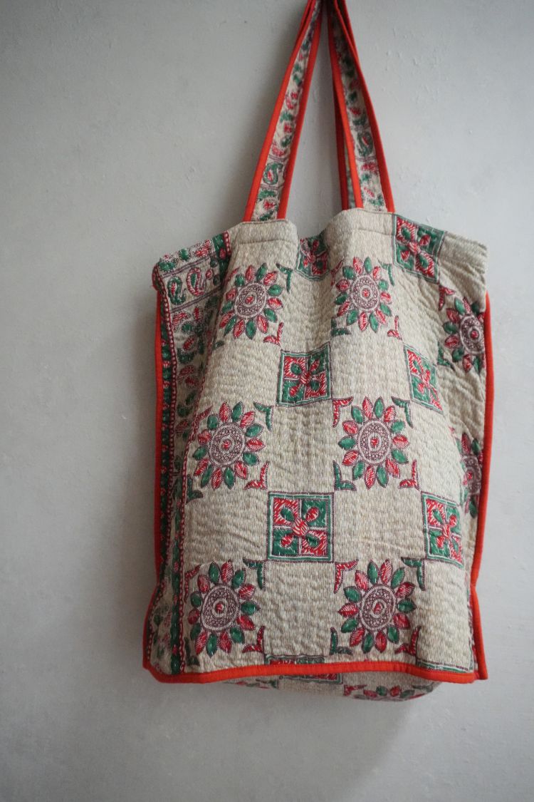 kantha Tote 老甘達花布袋