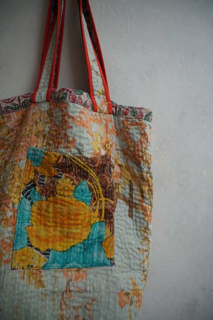 kantha Tote 老甘達花布袋