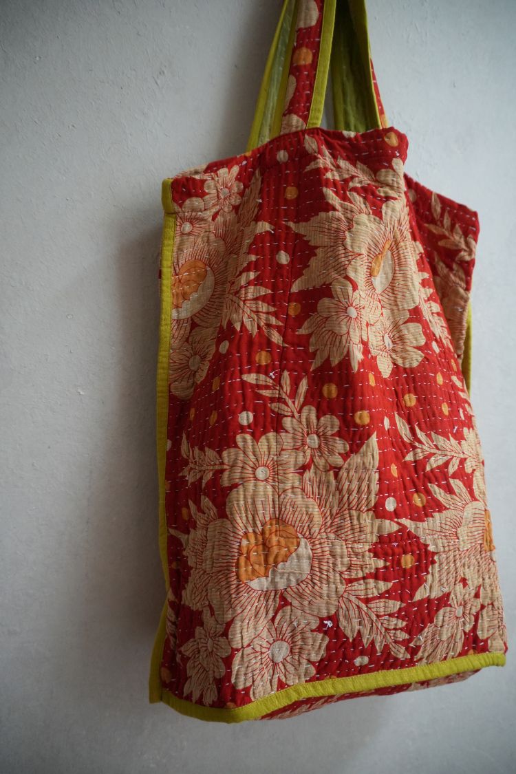 kantha Tote 老甘達花布袋