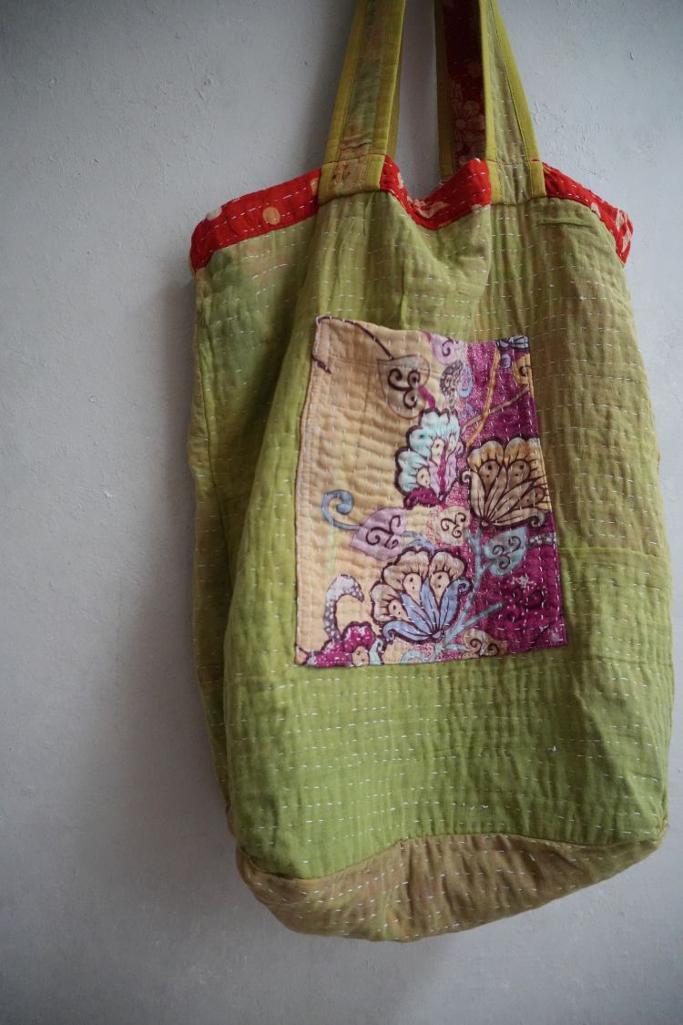kantha Tote 老甘達花布袋