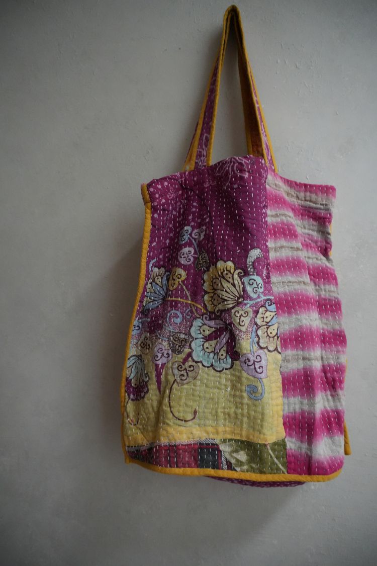 kantha Tote 老甘達花布袋