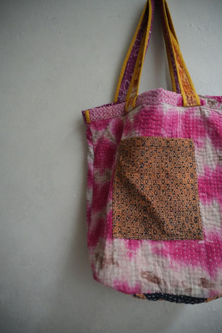 kantha Tote 老甘達花布袋