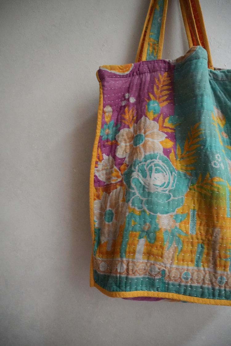 kantha Tote 老甘達花布袋