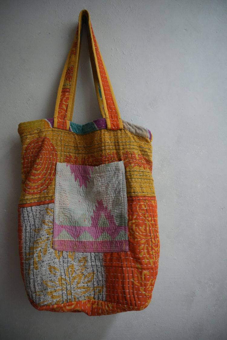 kantha Tote 老甘達花布袋