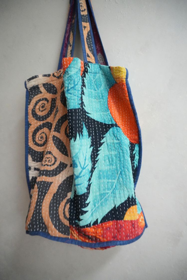 kantha Tote 老甘達花布袋
