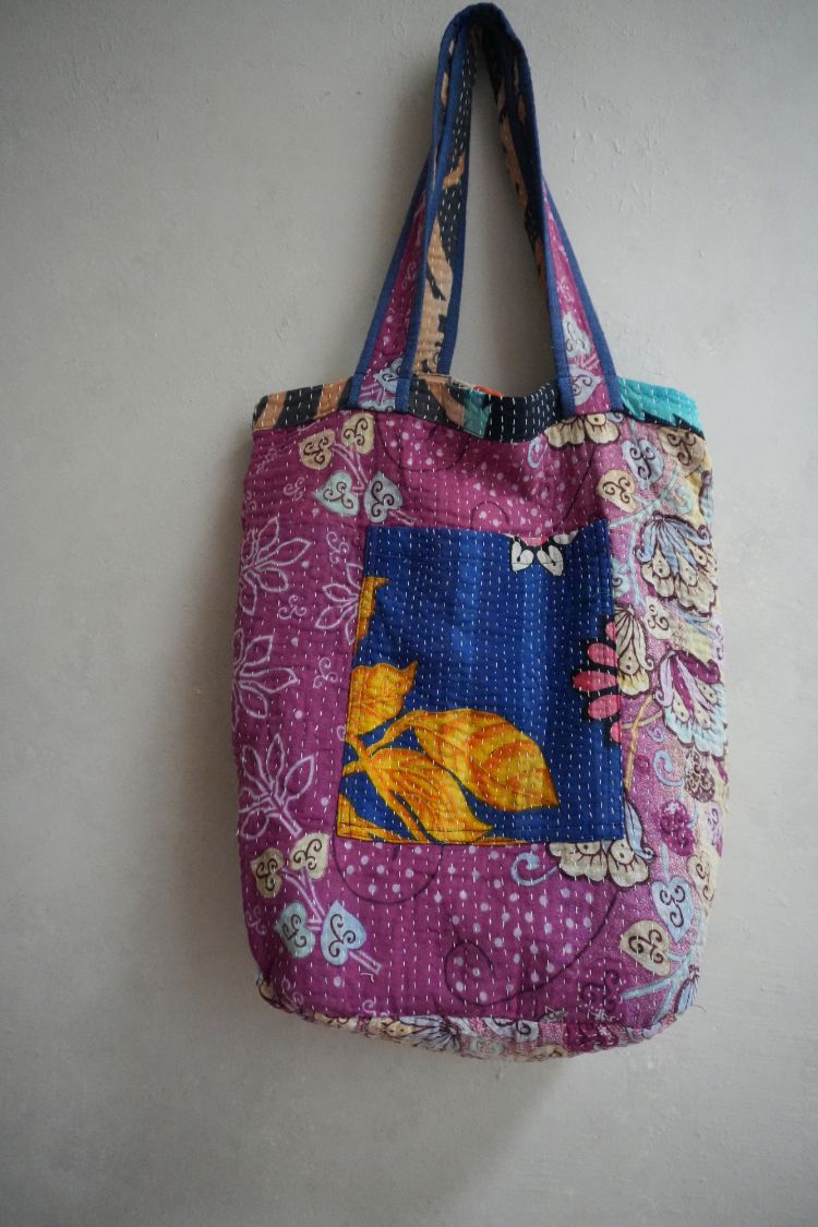 kantha Tote 老甘達花布袋
