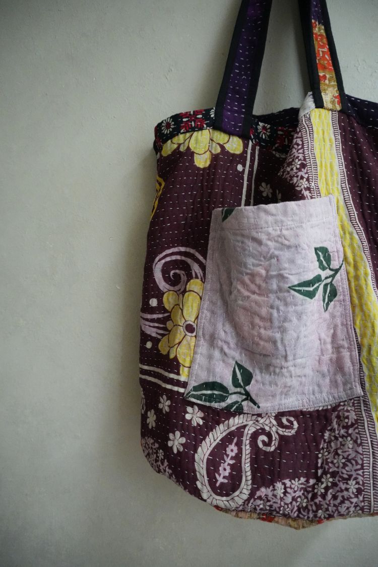 kantha Tote 老甘達花布袋