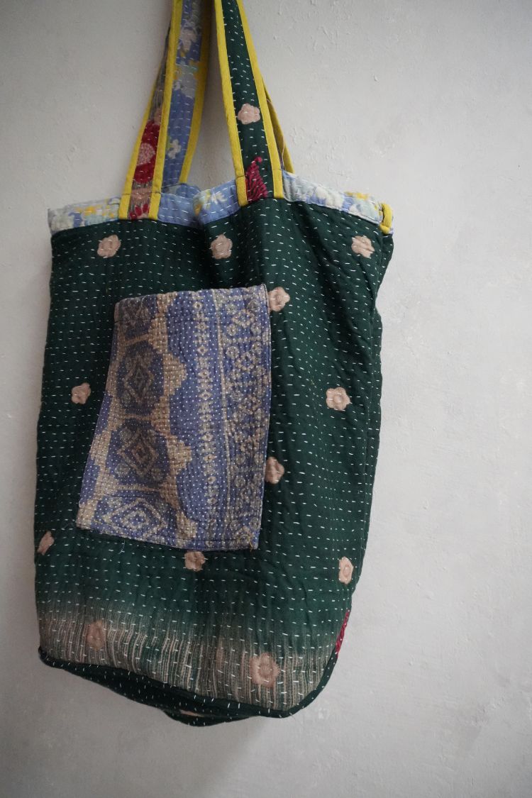 kantha Tote 老甘達花布袋