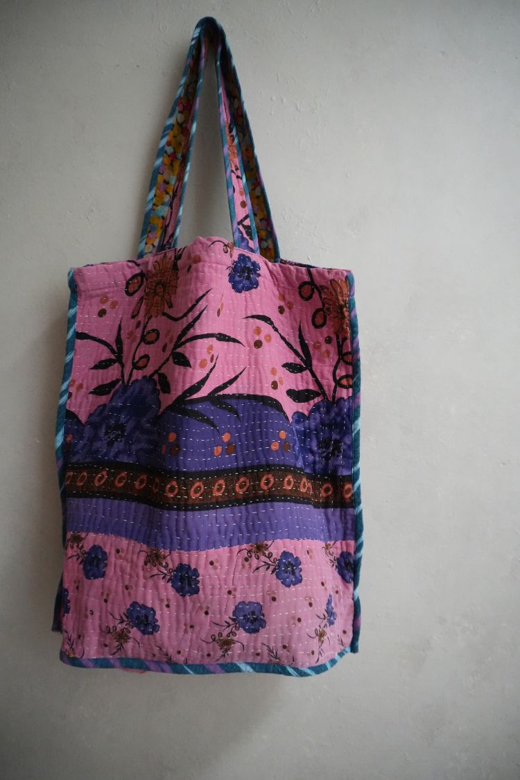 kantha Tote 老甘達花布袋