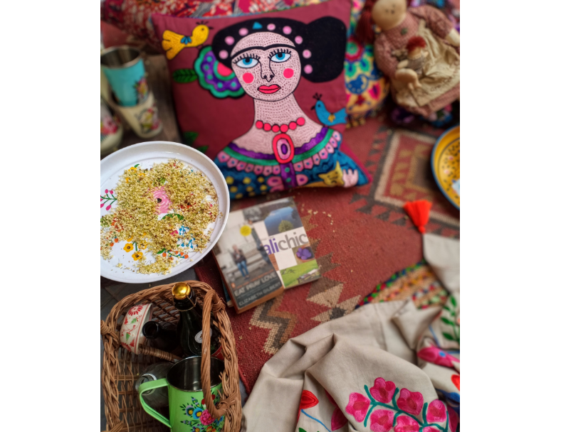 毛繡花抱枕/ FRIDA KAHLO 墨西哥女力畫家 5