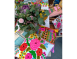 毛繡花抱枕 / 小花園系列