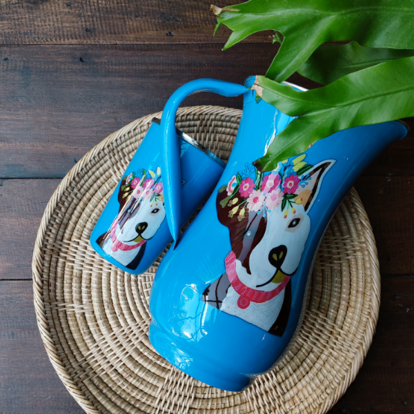 琺瑯茶壺杯-忠犬